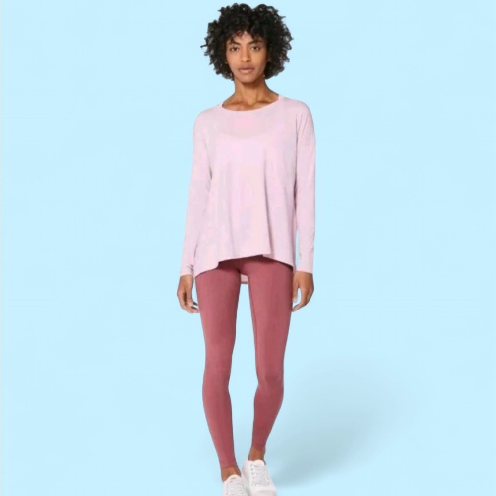 Pink Lululemon Back It Up Cut-Out Athletic/Yoga Top - Picture 10 of 14